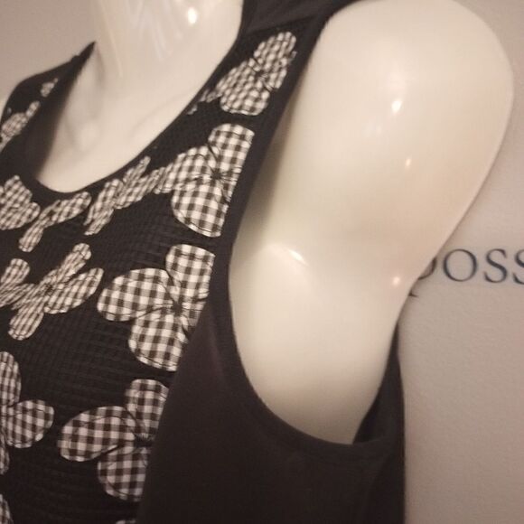 Gabby Skye gingham floral print A line dress - Picture 4 of 12